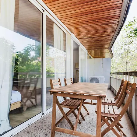 דירה Blueground Les Corts Balcony Ac Wd Bcn-157 *